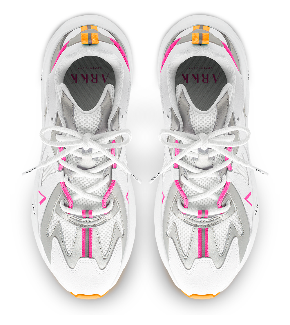 ARKK Collection Tuzon Leather W13 | White Silver Vivid Pink | Men Tuzon